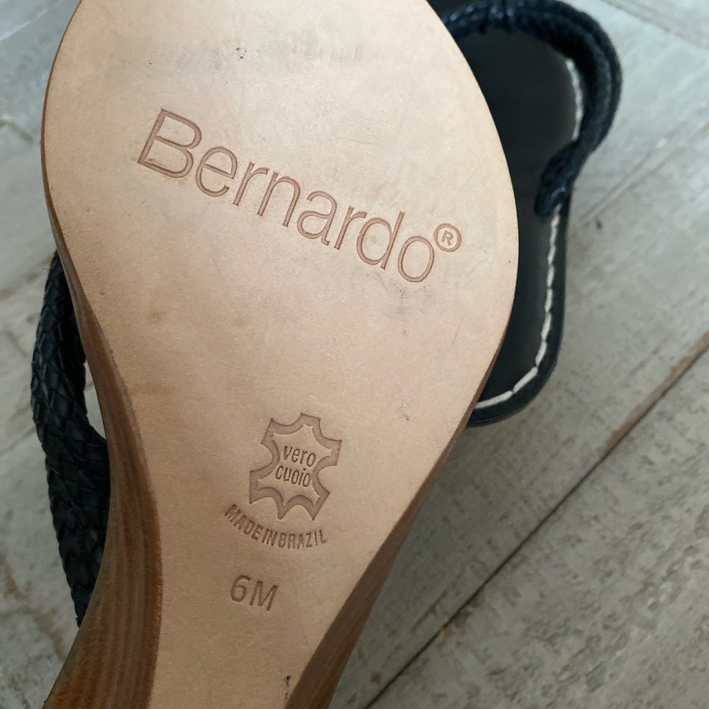 Bernardo Black Braided Sandals - Picture 4 of 6